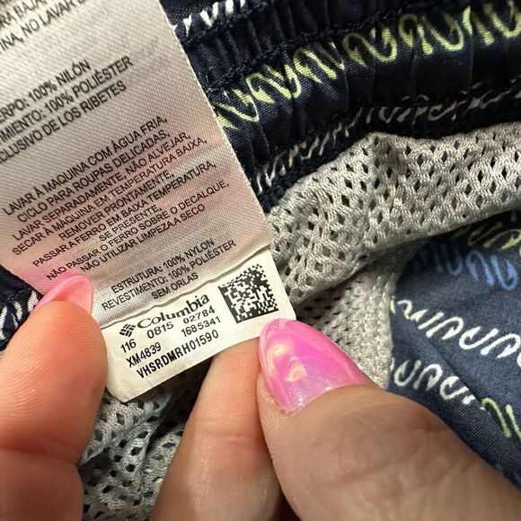 Columbia PFG Mens Blue Backcast Water Shorts Swim Trunks Size XL Fish Hooks - Picture 7 of 7